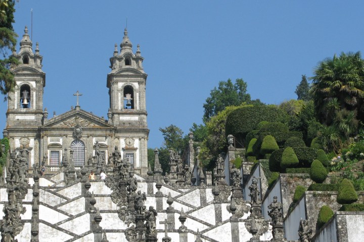a statue of a church