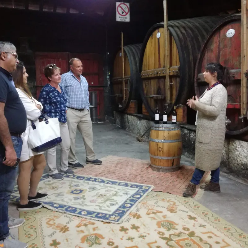 people listening to the guide